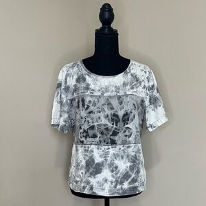 Calvin Klein Jeans Shirt Womens Gray Small Tie-Dyed